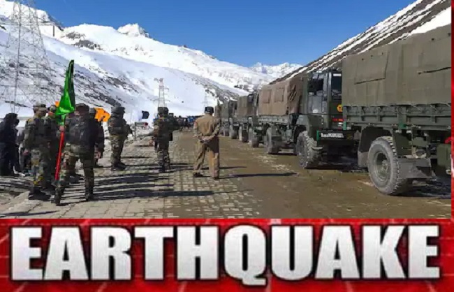 '3.0 magnitude earthquake on the Richter scale in Ladakh'